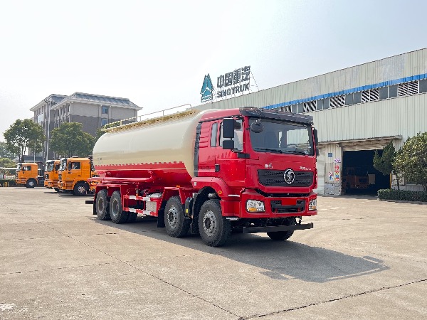 8x4陜汽德龍25-26立方下灰罐車(chē)/華威馳樂(lè )牌SGZ5312GFLSX6型油田專(zhuān)用下灰罐車(chē)/重晶石粉罐車(chē)