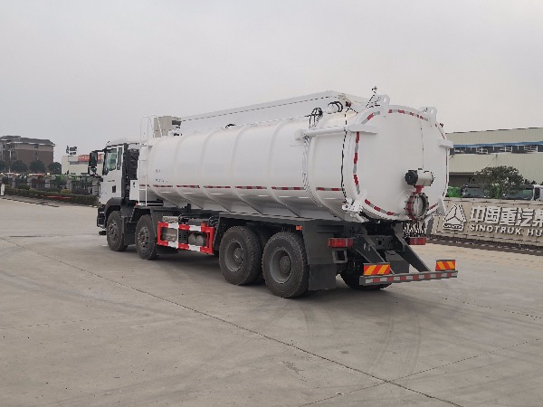 8x4重汽汕德卡SGZ5311GWNZZ6C5型污泥運輸車(chē)|26立方重汽汕德卡污泥自卸車(chē)