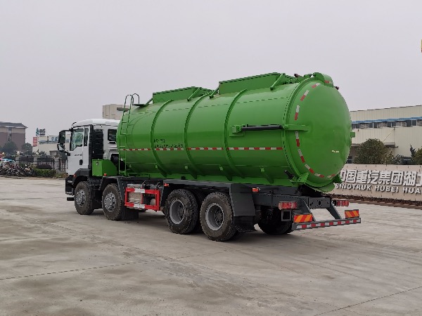 8x4重汽汕德卡350馬力【國六排放】罐式污泥車(chē)/24立方SGZ5310GWNZZ6C5型污泥運輸車(chē)