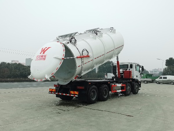 8x4重汽汕德卡350馬力【國六排放】罐式污泥車(chē)/24立方SGZ5310GWNZZ6C5型污泥運輸車(chē)