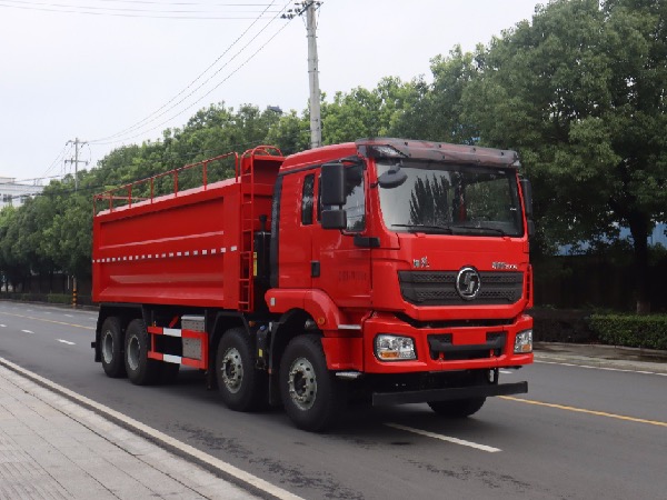 8x4陜汽德龍M3000系列油田專(zhuān)用砂罐車(chē)|濰柴400馬力壓裂砂罐車(chē)