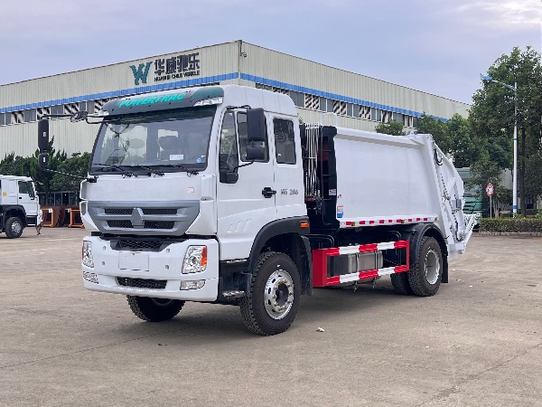 中國重汽H5系列9立方壓縮式垃圾車(chē)｜垃圾轉運車(chē)｜垃圾清運車(chē)｜環(huán)保型垃圾車(chē)｜掛桶式垃圾車(chē)