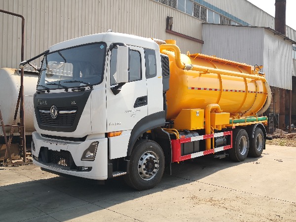 6x4東風(fēng)天龍KL后八輪吸污車(chē)｜華威馳樂(lè )牌SGZ5250GXWDF6吸污車(chē)｜東風(fēng)天龍16立方真空吸污車(chē)