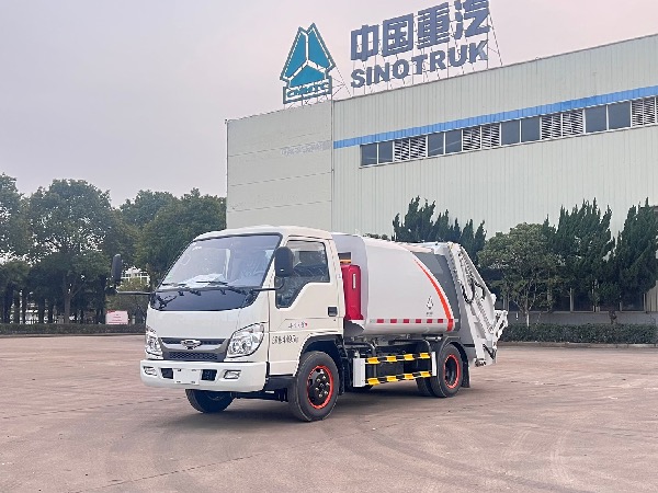 福田時(shí)代小卡之星3【藍牌】壓縮式垃圾車(chē)｜中國重汽湖北華威制造4-5立方壓縮式垃圾車(chē)｜華威馳樂(lè )牌SGZ5040ZYSBJ6壓縮式垃圾車(chē)