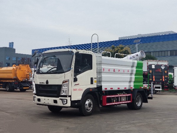 中國重汽HOWO豪沃4X2藍牌多功能抑塵車(chē)｜綠化噴灑車(chē)|灑水車(chē)｜霧炮車(chē)